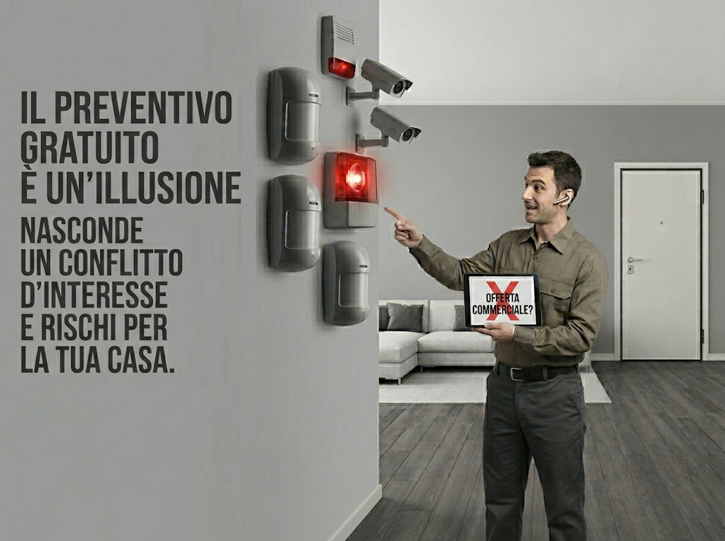 Perché il preventivo “gratuito” di un allarme è il pericolo più grande per la tua casa